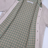 Pal'las Palace 千鳥格子 コットンニット パーカー ベージュ レディース パラスパレス【中古】5-1027M∞