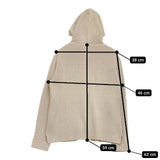 Pal'las Palace 千鳥格子 コットンニット パーカー ベージュ レディース パラスパレス【中古】5-1027M∞