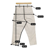 45R/45rpm もち米サテンの908ジョッパン 定価40700円 コットン パンツ オフホワイト レディース フォーティーファイブアールピーエム【中古】5-1214G∞