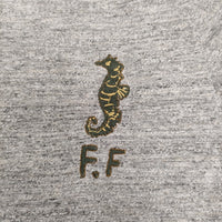 45R/45rpm 海ものがたりの刺繍45星Tシャツ タツノオトシゴ 定価13200円 グレー レディース フォーティーファイブアールピーエム【中古】5-0725S♪
