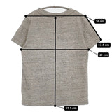 45R/45rpm 海ものがたりの刺繍45星Tシャツ タツノオトシゴ 定価13200円 グレー レディース フォーティーファイブアールピーエム【中古】5-0725S♪
