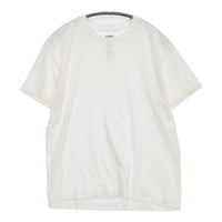 awasa アワサ COTTON SILK 2P T-SHIRT コットンシルク サイズ1 半袖Ｔシャツ カットソー ホワイト レディース【中古】5-0718S♪