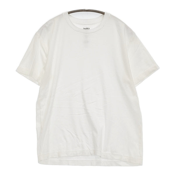 awasa アワサ COTTON SILK 2P T-SHIRT コットンシルク サイズ1 半袖Ｔシャツ カットソー ホワイト レディース【中古】5-0718S♪