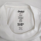 awasa アワサ COTTON SILK 2P T-SHIRT コットンシルク サイズ1 半袖Ｔシャツ カットソー ホワイト レディース【中古】5-0718S♪