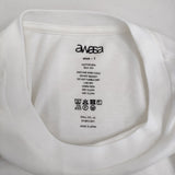 awasa アワサ COTTON SILK 2P T-SHIRT コットンシルク サイズ1 半袖Ｔシャツ カットソー ホワイト レディース【中古】5-0718S♪