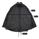 THE RERACS LOOSE SHORT MODS COAT ショート丈 モッズコート ブラック レディース ザリラクス【中古】5-1225T∞