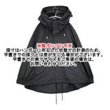 THE RERACS LOOSE SHORT MODS COAT ショート丈 モッズコート ブラック レディース ザリラクス【中古】5-1225T∞