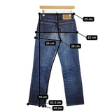 Levi's 503 日本製 W28 ジーンズ デニムパンツ ネイビー レディース リーバイス【中古】5-1027G∞