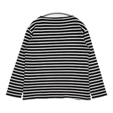 SAINT JAMES ウエッソン ボーダー T3 カットソー ホワイト ブラック レディース セントジェームス【中古】5-1027M∞