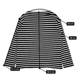 SAINT JAMES ウエッソン ボーダー T3 カットソー ホワイト ブラック レディース セントジェームス【中古】5-1027M∞