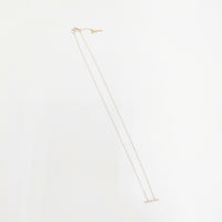 Hirotaka ALL ABOUT BASICS モスキート ダイヤモンド バー ネックレス K10 ダイヤモンド 定価66000円 ネックレス ゴールド レディース ヒロタカ【中古】5-0808G◎