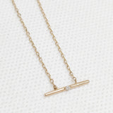Hirotaka ALL ABOUT BASICS モスキート ダイヤモンド バー ネックレス K10 ダイヤモンド 定価66000円 ネックレス ゴールド レディース ヒロタカ【中古】5-0808G◎