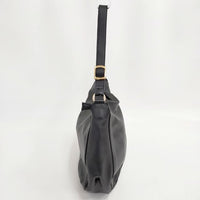 LA SCAIA ラ スカイア レザー イタリア製 ショルダーバッグ ブラック レディース【中古】5-0918G∞
