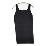 Spick and Span Noble Ry/Ny総針タンクロングPO 定価12000円 タンクトップ ブラック レディース スピック＆スパン ノーブル【中古】5-0725S♪