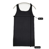 Spick and Span Noble Ry/Ny総針タンクロングPO 定価12000円 タンクトップ ブラック レディース スピック＆スパン ノーブル【中古】5-0725S♪