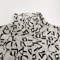 JOURNAL STANDARD メッシュプリントインナー ハイネックカットソー 24SS アイボリー ブラック レディース ジャーナルスタンダード【中古】5-0718M♪