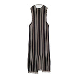 JOURNAL STANDARD JQストライプワンピース 定価14300円 ニット ノースリーブ 25SS ブラック レディース ジャーナルスタンダード【中古】5-0718S♪