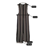 JOURNAL STANDARD JQストライプワンピース 定価14300円 ニット ノースリーブ 25SS ブラック レディース ジャーナルスタンダード【中古】5-0718S♪
