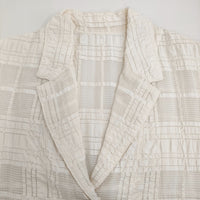 JOURNAL STANDARD チェックシアーシャツ 定価16500円 ジャケット 半袖シャツ 24SS ホワイト レディース ジャーナルスタンダード【中古】5-0718S♪