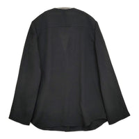 ELENI エルニ NOBLE ライトクロスジャケット 38 定価41800円 ベイクルーズ ノーカラージャケット 24SS ブラック レディース【中古】5-0718M♪