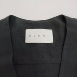 ELENI エルニ NOBLE ライトクロスジャケット 38 定価41800円 ベイクルーズ ノーカラージャケット 24SS ブラック レディース【中古】5-0718M♪