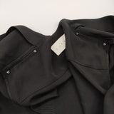 ELENI エルニ NOBLE ライトクロスジャケット 38 定価41800円 ベイクルーズ ノーカラージャケット 24SS ブラック レディース【中古】5-0718M♪