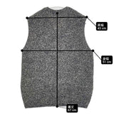 green label relaxing CM ミックス カラー リンクス Vネック ニット ベスト グレー メンズ グリーンレーベルリラクシング【中古】6-0330M∞