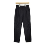 iCB ウール 2タックパンツ スラックス パンツ ブラック レディース アイシービー【中古】5-1225T∞