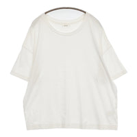 ESLOW CREWNECK PULLOVER メルローズ 日本製 定価13200円 半袖Ｔシャツ カットソー 21AW ホワイト レディース エスロー【中古】5-0725S♪