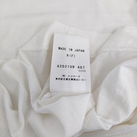 ESLOW CREWNECK PULLOVER メルローズ 日本製 定価13200円 半袖Ｔシャツ カットソー 21AW ホワイト レディース エスロー【中古】5-0725S♪