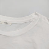 ESLOW CREWNECK PULLOVER メルローズ 日本製 定価13200円 半袖Ｔシャツ カットソー 21AW ホワイト レディース エスロー【中古】5-0725S♪