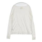N.Jam noble 20070240503010 リネン 日本製 長袖Ｔシャツ カットソー ロンＴ ホワイト レディース エヌジャム【中古】5-0904M△