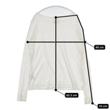N.Jam noble 20070240503010 リネン 日本製 長袖Ｔシャツ カットソー ロンＴ ホワイト レディース エヌジャム【中古】5-0904M△