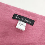 douce gloire カシミヤ100％ 大判 マフラー 無地 ストール ピンク レディース ドゥーズグロワール【中古】5-1127T◎