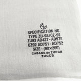 ZUCCa カシミヤ混 ウール 大判マフラー ユニセックス ストール ライトグレー レディース ズッカ【中古】5-1117T◎