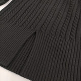 BATONER チルデンセーター 定価30800円 BN-20FL-042 サイズ1 Vネック セーター ニット ブラック ホワイト レディース バトナー【中古】5-1103T♪