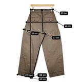 upper hights ARMY ２タック ワイド チノパンツ カーキ レディース アッパーハイツ【中古】5-1027G∞