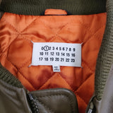 Maison Martin Margiela レザーブルゾン MA-1 羊革 s31am0177 サイズ38 ジャケット カーキ レディース メゾンマルタンマルジェラ【中古】5-1103T♪