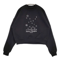 MAISON MARGIELA Logo sweatshirt ロゴスウェットシャツ サイズS スウェット ブラック レディース メゾンマルジェラ【中古】5-0718M♪