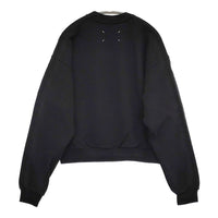 MAISON MARGIELA Logo sweatshirt ロゴスウェットシャツ サイズS スウェット ブラック レディース メゾンマルジェラ【中古】5-0718M♪