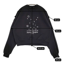 MAISON MARGIELA Logo sweatshirt ロゴスウェットシャツ サイズS スウェット ブラック レディース メゾンマルジェラ【中古】5-0718M♪
