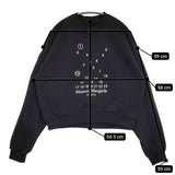 MAISON MARGIELA Logo sweatshirt ロゴスウェットシャツ サイズS スウェット ブラック レディース メゾンマルジェラ【中古】5-0718M♪