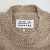 MAISON MARGIELA アルパカ ウール クルーネック S50HA1083 S18145 XS セーター ニット ベージュ レディース メゾンマルジェラ【中古】5-1103T♪