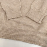 MAISON MARGIELA アルパカ ウール クルーネック S50HA1083 S18145 XS セーター ニット ベージュ レディース メゾンマルジェラ【中古】5-1103T♪