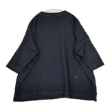 45R/45rpm 天竺のビッグスリットTシャツ 墨納戸 インディゴ カットソー ネイビー レディース フォーティーファイブアールピーエム【中古】5-1214M∞