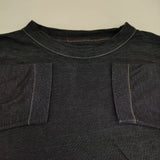 45R/45rpm 天竺のビッグスリットTシャツ 墨納戸 インディゴ カットソー ネイビー レディース フォーティーファイブアールピーエム【中古】5-1214M∞