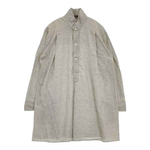 45R/45rpm ハケ目ビッグシャツ チュニック プルオーバー 定価29700円 ブラウス シャツ グレー レディース フォーティーファイブアールピーエム【中古】5-1027M∞