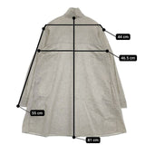 45R/45rpm ハケ目ビッグシャツ チュニック プルオーバー 定価29700円 ブラウス シャツ グレー レディース フォーティーファイブアールピーエム【中古】5-1027M∞