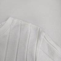 YOUNG & OLSEN BROAD RIB CREW NECK サイズ1 リブ 半袖Ｔシャツ カットソー ホワイト レディース ヤングアンドオルセン【中古】5-0725S♪