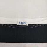 ORCIVAL RC-6829 ワイドボーダー サイズF 半袖Ｔシャツ カットソー ホワイト ブラック レディース オーシバル/オーチバル【中古】5-0725S♪